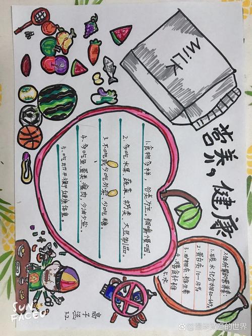 手抄报内容 饮食与健康