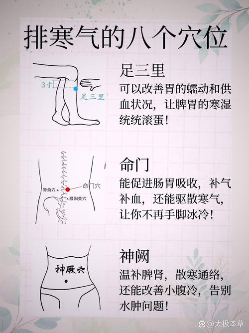 后腰凉艾灸哪些穴位