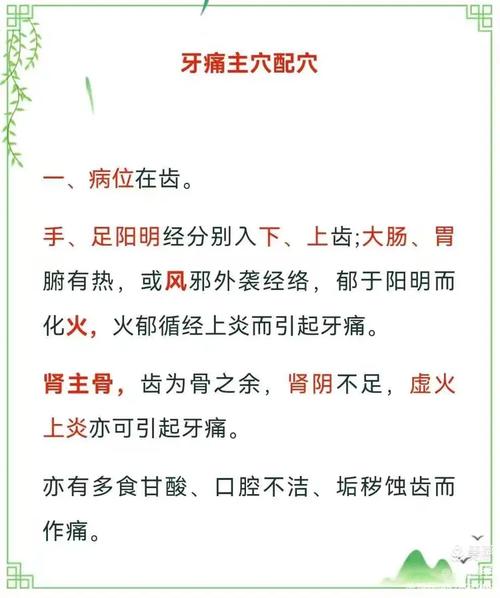 牙疼上火用什么穴位